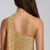 Adhara Embellished Low-Rise A-Line Micro Mini Kjolar i guld
