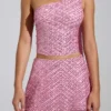 Adhara Embellished Low-Rise A-Line Micro Mini Kjolar i rosa