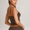 Ailany Modal Scoop-Neck Tank Top i chokladbrunt