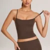 Ailany Modal Scoop-Neck Tank Top i chokladbrunt