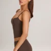 Ailany Modal Scoop-Neck Tank Top i chokladbrunt