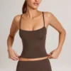 Ailany Modal Scoop-Neck Tank Top i chokladbrunt