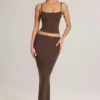 Ailany Modal Scoop-Neck Tank Top i chokladbrunt