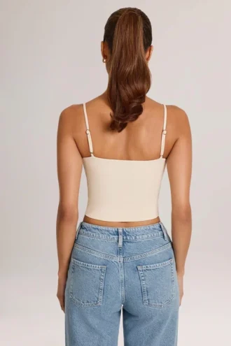Ailany Modal Scoop-Neck Tank Top i Ivory