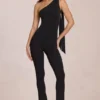 Alira Modal One-Shoulder Jumpsuit i svart