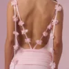 Alora Jersey draperad klänning i babyrosa