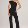 Alouette Modal One-Shoulder Jumpsuit i svart