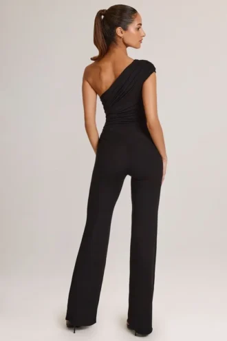 Alouette Modal One-Shoulder Jumpsuit i svart