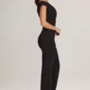 Alouette Modal One-Shoulder Jumpsuit i svart