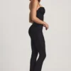 Arlena Jumpsuit med spets och rosettdetaljer i svart