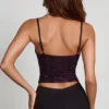 Armelia Embellished Peekaboo Cowl-Neck Top i Purple Snake