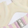 Ascona balconette-bikinitopp med bygel och halterneck i mauve-randigt