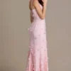 Aurelia Embellished Corset Gown i babyrosa