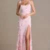 Aurelia Embellished Corset Gown i babyrosa