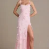 Aurelia Embellished Corset Gown i babyrosa