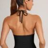 Aviora Modal halterneck-top i svart