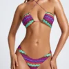 Azure By Oh Polly Swim Micro Cheeky bikinibyxor i Multi Print