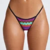 Azure By Oh Polly Swim Triangel-stringbikinibyxor i flerfärgat mönster