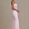 Beatrix Premium Embellished Lace Corset Gown i Baby Pink