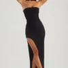 Belgravia Embellished Bandeau Maxiklänning i svart