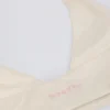 Borstad jersey-sport-BH med V-ringning i ivory marl