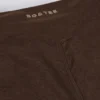 Borstad jerseybyxa med rynkad vid ben i pecanmarmorerad