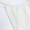 Bosa bikinibyxor med snörning i broderie anglaise i vitt
