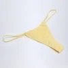 Bosa Broderie Anglaise bikinibyxor med dragsko i citrongult