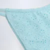 Bosa Broderie Anglaise bikinibyxor med dragsko i puderblått