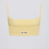 Bralette med fyrkantig halsringning i citrongult