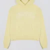 Broderad oversized-hoodie i mjukgul