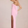 Caliane Bandeau Draped Maxiklänning i Blossom Pink