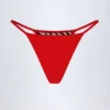 Camogli stringbikiny-byxor i zebramönster