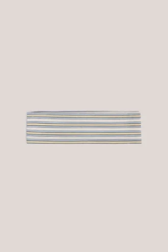Candy Modal Ribbed Headband i blå och gul rand