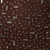 Caprice Sheer Embellished Bodycon Miniklänning i Deep Cocoa