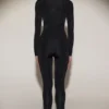 Cassie Embellished Jersey High-Waisted Leggings i svart