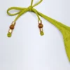 Cebu Charm-Detail stringbikinibyxor i olivgrönt