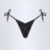 Cebu Charm-Detail stringbikiniunderdel i svart
