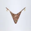 Cebu Charm-detaljerade bikinibyxor i ormmönster