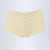 Cerreto midhög hotpants i citrongula ränder