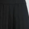 Clover borstad twill-miniklänning med droppmidja i svart