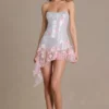 Colette Embellished Tulle Corset Miniklänning i Baby Pink