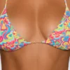 Comino triangel-bikinitopp i ljust mönster