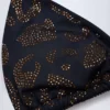 Comoros Charm-Detail Triangel-bikinitopp i svart