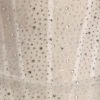 Connie halvtransparent miniklänning med draperingar och dekorationer i vitt
