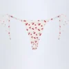 Cove Side-Tie Cheeky bikinibyxor i körsbärsmönster