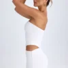 Damia Cut-Out Bandeau-miniklänning i vitt
