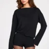 Dara Modal långärmad rygglös jumpsuit i svart