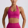 Define Luxe halterneck-sport-BH i Berry
