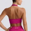 Define Luxe halterneck-sport-BH i Berry